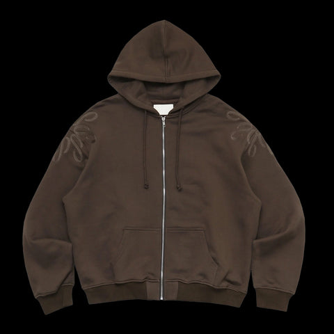 BROWN LOGO SOSO HOODIE